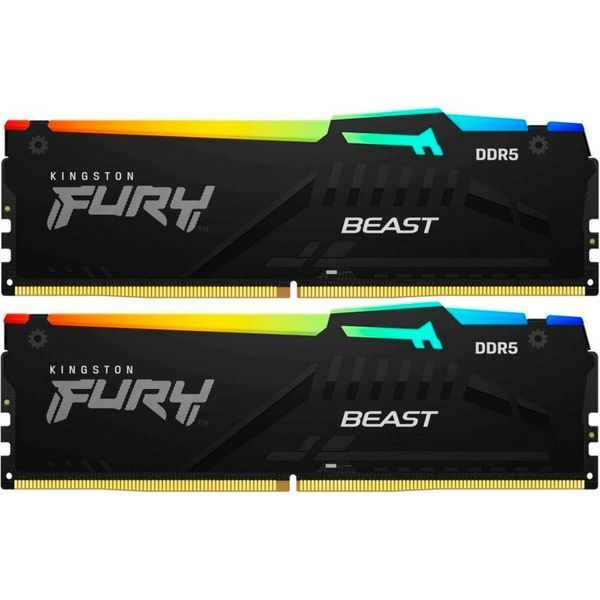 Kingston FURY 64 GB (2x32GB) DDR5 5600 MHz Beast RGB (KF556C40BBAK2-64) 657070 фото