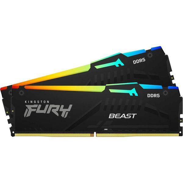 Kingston FURY 64 GB (2x32GB) DDR5 5600 MHz Beast RGB (KF556C40BBAK2-64) 657070 фото