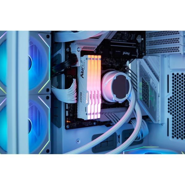 Kingston FURY 64 GB (2x32GB) DDR5 6000 MHz Beast RGB EXPO White (KF560C30BWEAK2-64) 222020 фото