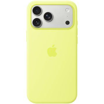 Чохол Apple iPhone 17 Pro Max Silicone Case with MagSafe - Neon Yellow (MGFM4) MGFM4 фото