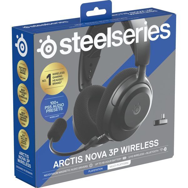 SteelSeries Arctis Nova 3P Wireless for Playstation Black (61686) 237469 фото
