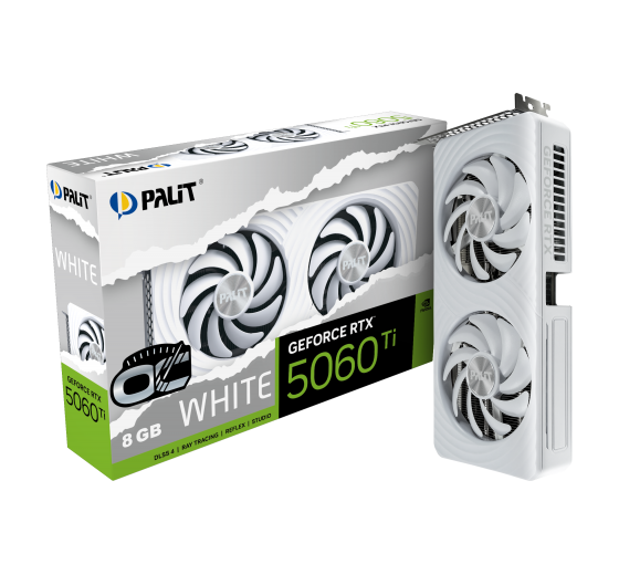 Видеокарта Palit GeForce RTX 5060 Ti White OC (NE7506TU19P1-GB2062M)