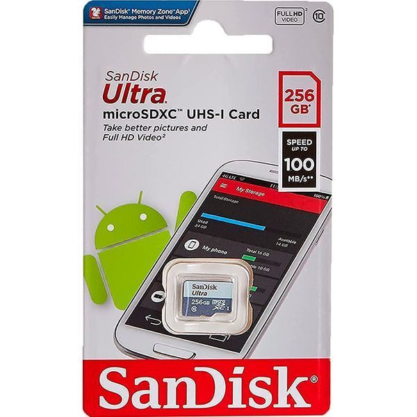 SanDisk 256 GB microSDHC UHS-I Ultra (SDSQUNR-256G-GN3MN) 585647 фото