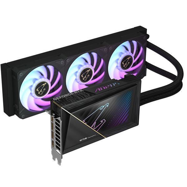 Відеокарта Gigabyte GeForce RTX 5080 AORUS XTREME WATERFORCE (GV-N5080AORUSX W-16GD) 361394 фото