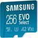 Samsung 256 GB microSDXC UHS-I U3 V30 A2 EVO Select + SD Adapter (MB-ME256KA) 385384 фото 3