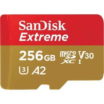 SanDisk 256 GB microSDXC UHS-I U3 V30 A2 Extreme (SDSQXAV-256G-GN6MN) 204357 фото