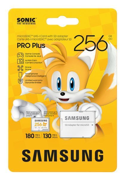 Samsung 256 GB microSDXC Pro Plus Sonic the Hedgehog (MB-MD256SA/LC1) 737121 фото