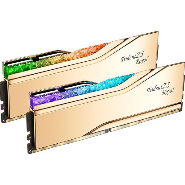 G.Skill 32 GB (2x16GB) DDR5 6000 MHz Trident Z5 Royal Gold (F5-6000J2836G16GX2-TR5G) 907737 фото