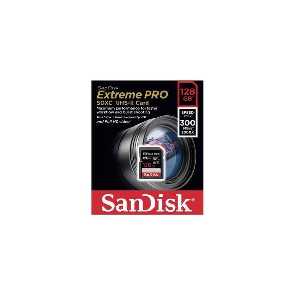 SanDisk 128 GB SDXC UHS-II U3 V90 Extreme Pro (SDSDXDK-128G-GN4IN) 384832 фото