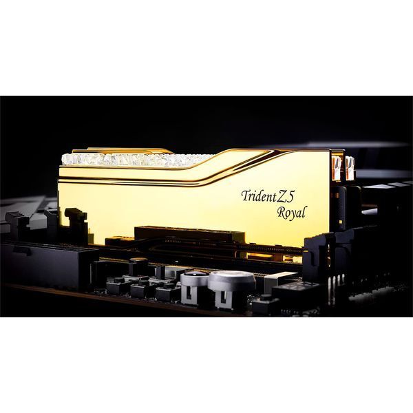 G.Skill 32 GB (2x16GB) DDR5 6000 MHz Trident Z5 Royal Gold (F5-6000J2836G16GX2-TR5G) 907737 фото