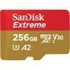SanDisk 256 GB microSDXC UHS-I U3 V30 A2 Extreme (SDSQXAV-256G-GN6MN) 204357 фото 1