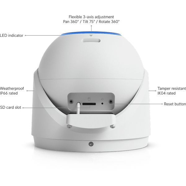 Ubiquiti UniFi G6 Pro Turret (UVC-G6-PRO-TURRET-W) 406524 фото