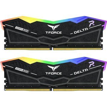 TEAM 32 GB (2x16GB) DDR5 6400 MHz T-Force Delta RGB Black (FF3D532G6400HC40BDC01) 293194 фото