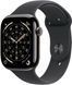 Apple Watch Series 11 GPS + Cellular 46mm Slate Titanium Case with Black Sport Band - M/L (MFD24) MFD24 фото 1