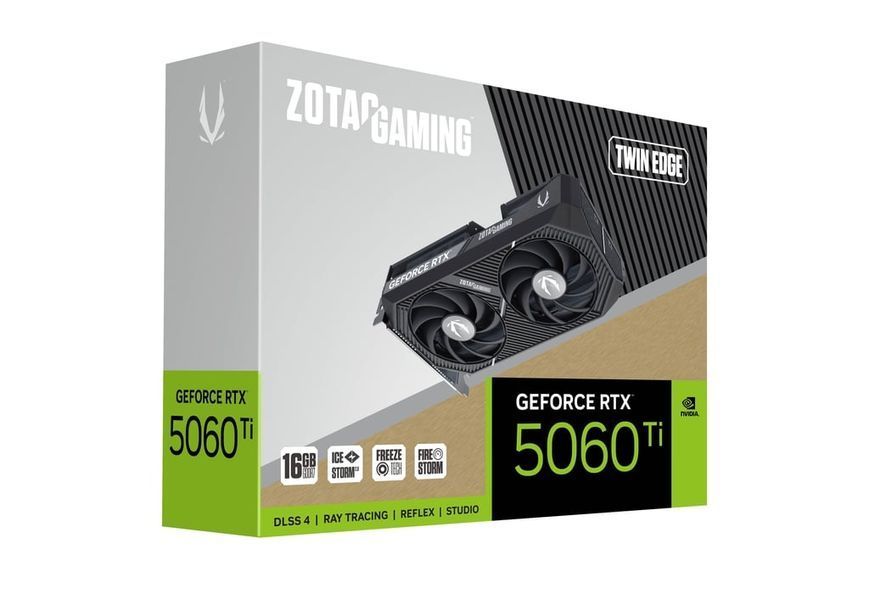 Відеокарта Zotac GeForce RTX 5060 Ti GAMING Twin Edge (ZT-B50620E-10M) 651169 фото