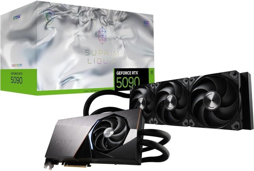 Відеокарта MSI GeForce RTX 5090 32G SUPRIM LIQUID SOC (G5090-32SLS, 912-V530-011) 994425 фото