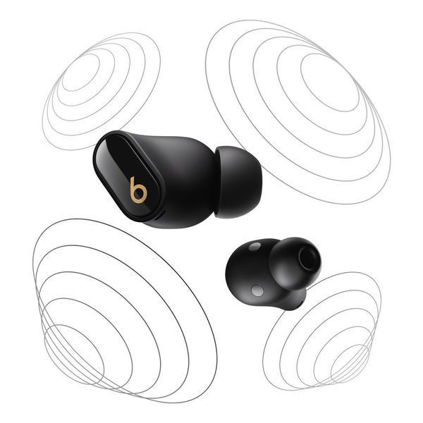 Навушники Beats Studio Buds + True Wireless Noise Canceling Earbuds - Black / Gold (MQLH3) MQLH3 фото