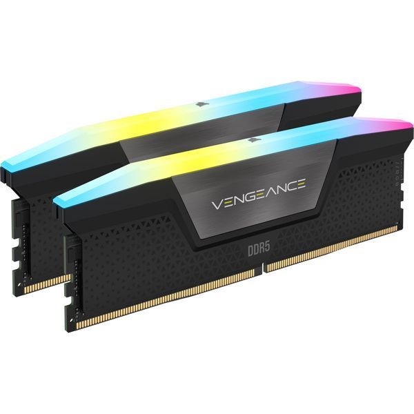 Corsair 32 GB (2x16GB) DDR5 6000 MHz Vengeance RGB Black (CMH32GX5M2D6000C36) 751727 фото