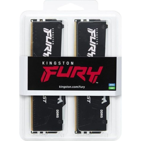 Kingston FURY 16 GB (2x8GB) DDR5 5200 MHz Beast RGB (KF552C40BBAK2-16) 446976 фото