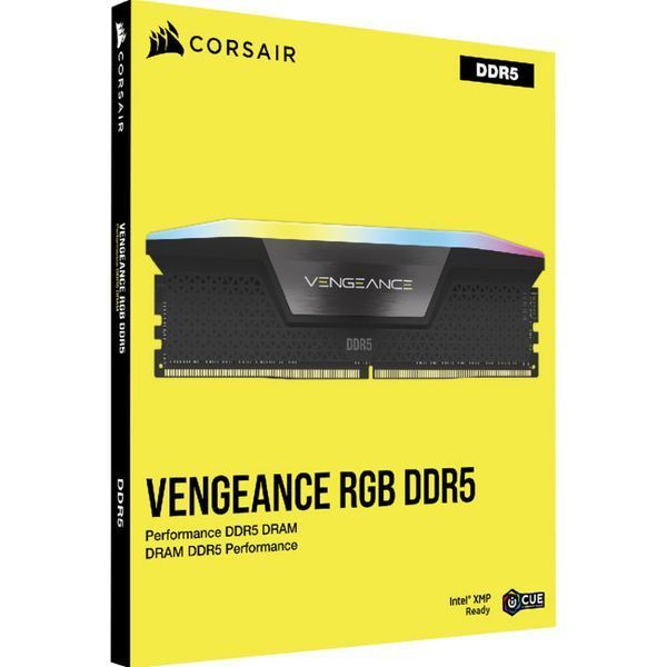 Corsair 32 GB (2x16GB) DDR5 6000 MHz Vengeance RGB Black (CMH32GX5M2D6000C36) 751727 фото