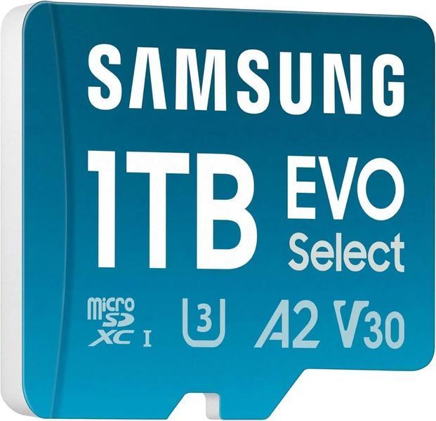 Samsung 1 TB microSDXC UHS-I U3 V30 A2 EVO Select + SD Adapter (MB-ME1T0SA) 842525 фото