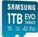 Samsung 1 TB microSDXC UHS-I U3 V30 A2 EVO Select + SD Adapter (MB-ME1T0SA) 842525 фото 2