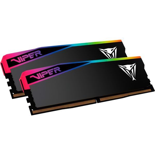 PATRIOT 64 GB (2x32GB) DDR5 6400 MHz Viper Elite 5 Ultra RGB Matte Black (VEUR564G6432K) 459902 фото