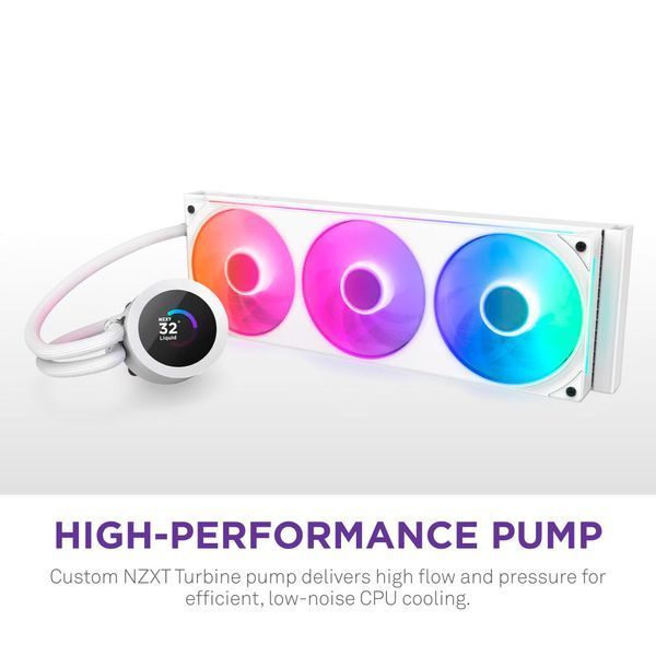 NZXT Kraken Plus 360 RGB V2 White (RL-KR360-W2) 194617 фото