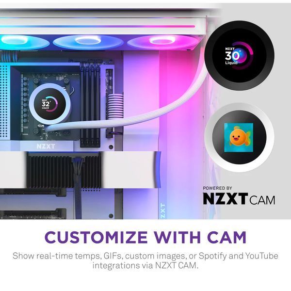 NZXT Kraken Plus 360 RGB V2 White (RL-KR360-W2) 194617 фото