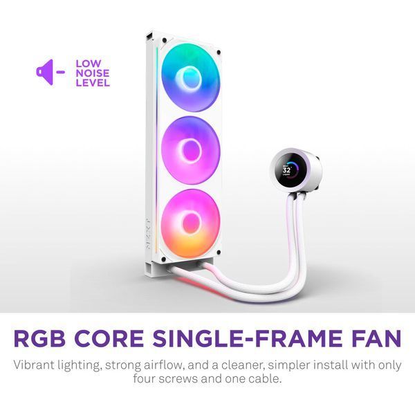 NZXT Kraken Plus 360 RGB V2 White (RL-KR360-W2) 194617 фото