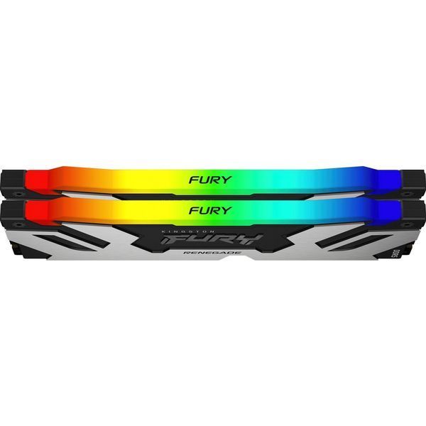 Kingston FURY 32 GB (2x16GB) DDR5 6400 MHz Renegade Silver RGB (KF564C32RSAK2-32) 359584 фото
