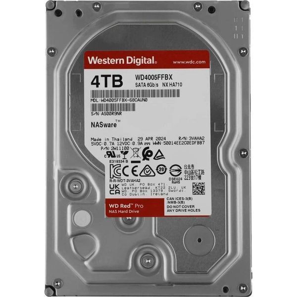 WD Red Pro 4 TB (WD4005FFBX) 252780 фото