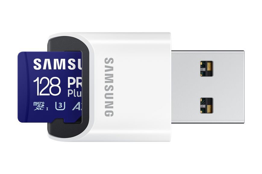 Samsung 128 GB microSDXC UHS-I U3 V30 A2 Class 10 PRO Plus (MB-MD128SB/WW) 606086 фото