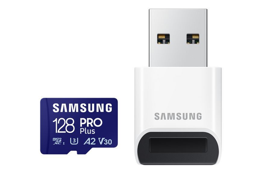 Samsung 128 GB microSDXC UHS-I U3 V30 A2 Class 10 PRO Plus (MB-MD128SB/WW) 606086 фото