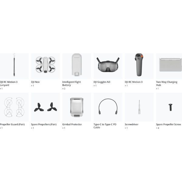 DJI Neo Motion Fly More Combo (CP.FP.00000186.03, CP.FP.00000186.01, CP.FP.00000186.04) 504640 фото