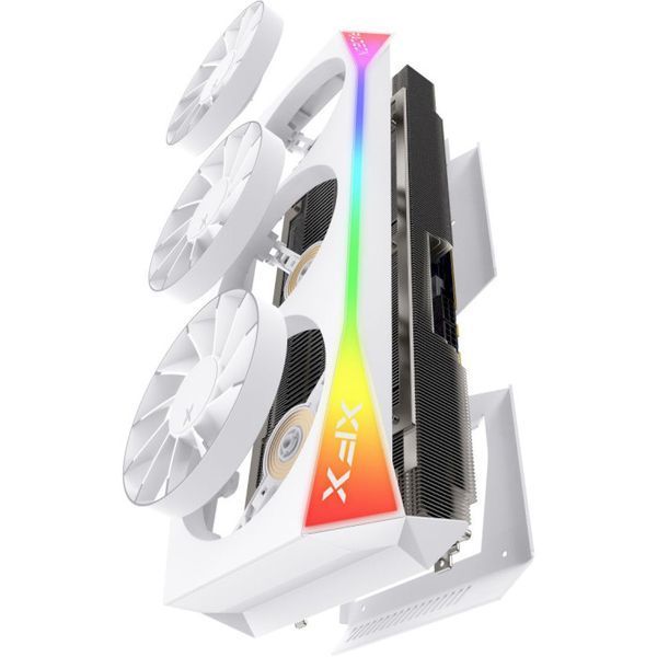 Відеокарта XFX Mercury AMD Radeon RX 9070XT OC White Magnetic Air Edition with RGB (RX-97TMARGW9) 754047 фото