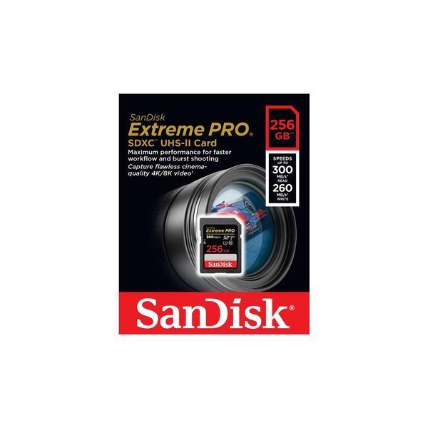 SanDisk 256 GB SDXC UHS-II U3 V90 Extreme PRO (SDSDXDK-256G-GN4IN) 457718 фото