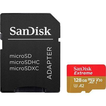SanDisk 128 GB microSDXC UHS-I U3 V30 A2 Extreme (SDSQXAA-128G-GN6MA) 137701 фото