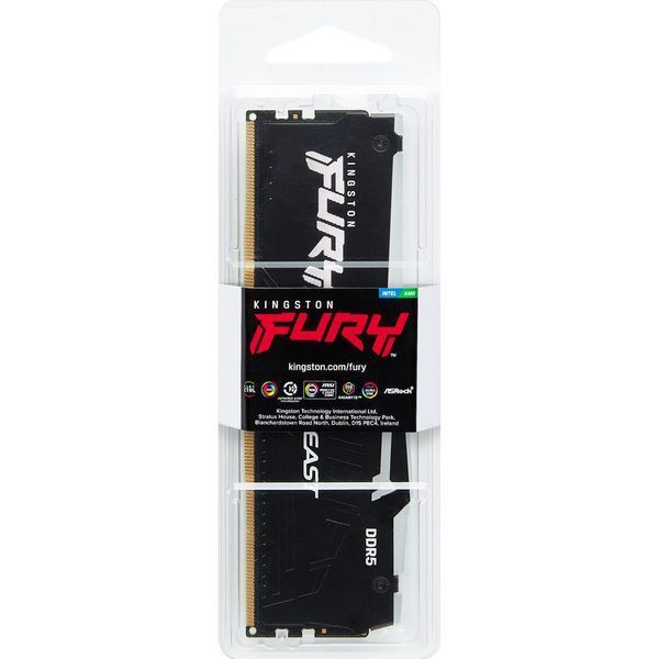 Kingston FURY 64 GB DDR5 5600 MHz Beast Black RGB EXPO (KF556C36BBEA-64) 646151 фото