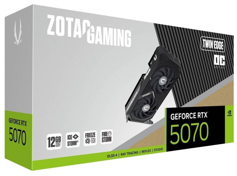 Відеокарта Zotac GeForce RTX 5070 GAMING Twin Edge OC (ZT-B50700H-10P) 448962 фото