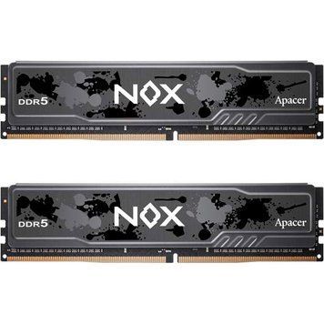 Apacer 32 GB (2x16GB) DDR5 5600 MHz Nox Black (AH5U32G56C522MBAA-2) 205494 фото
