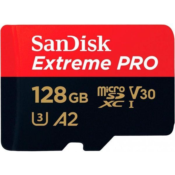 SanDisk 128 GB microSDXC UHS-I U3 Extreme Pro + SD Adapter (SDSQXCD-128G-GN6MA) 420282 фото