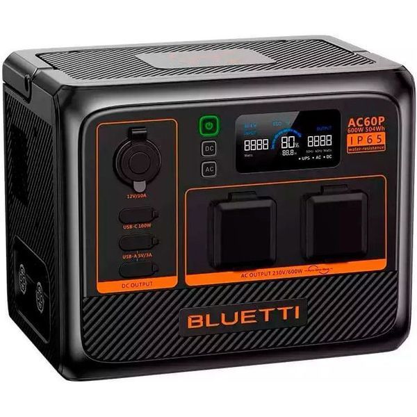 Зарядна станція BLUETTI AC60P (P-AC60P-EU-GY-BL-010) 572996 фото