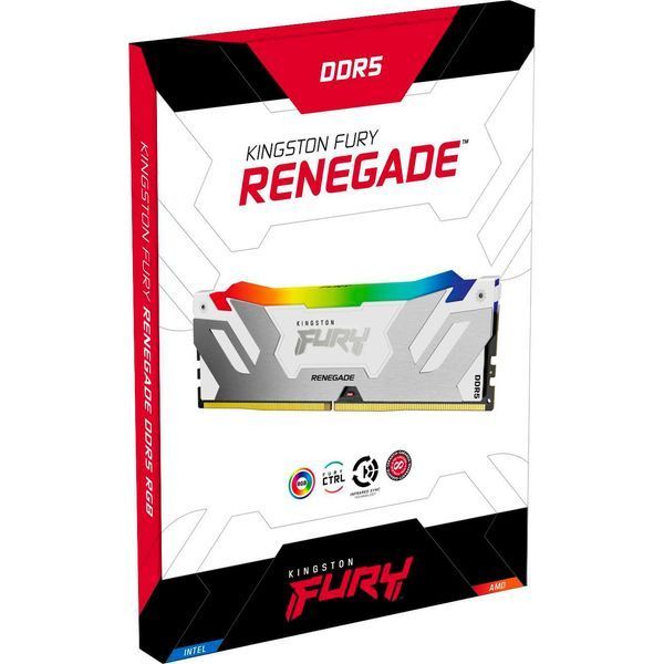 Kingston FURY 32 GB (2x16GB) DDR5 6400 MHz Renegade RGB (KF564C32RWAK2-32) 768958 фото