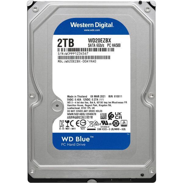 WD Blue 2 TB (WD20EZBX) 631679 фото