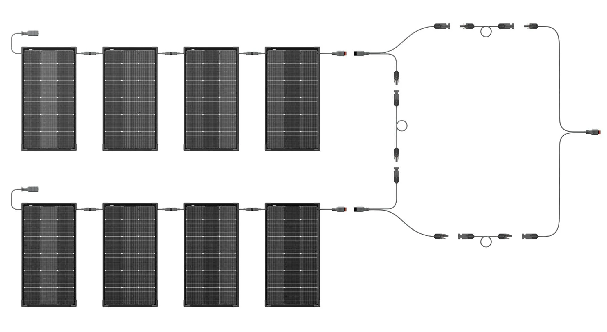 EcoFlow Solar MC4 Parallel Connection Cable   параллельное подключение