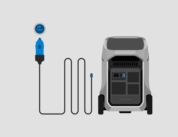 EcoFlow Car Charge XT60 Cable   подключение к автомобилю